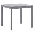vidaXL Tuintafel 80x80x74 cm massief acaciahout grijs, Tuin en Terras, Tuintafels, Verzenden, Nieuw, Hout
