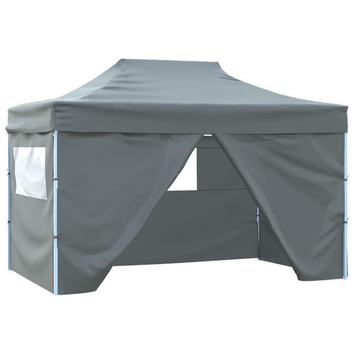 Vouwtent Antraciet Pop-up 3x4,5m | Tweedekansje, Caravans en Kamperen, Tenten, Nieuw, Ophalen of Verzenden