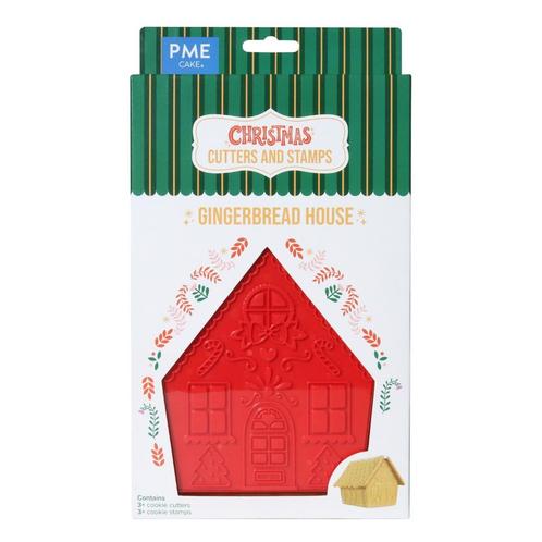 PME Uitstekers en Stempels Gingerbread Huis Set/6, Hobby en Vrije tijd, Taarten en Cupcakes maken, Nieuw, Verzenden