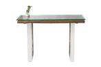 Massieve console BARRACUDA 120cm teak met stalen sledepoten-, Huis en Inrichting, Tafels | Sidetables, Ophalen of Verzenden, Nieuw