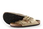 Birkenstock Slippers in maat 40 Goud, Kleding | Dames, Schoenen, Slippers, Overige kleuren, Verzenden, Zo goed als nieuw