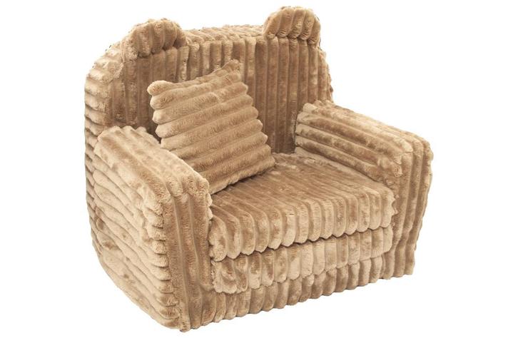 Kinderfauteuil - slaapbankje - corduroy - 51x40x41cm - ka..., Kinderen en Baby's, Kinderkamer | Tafels en Stoelen, Nieuw, Ophalen of Verzenden