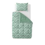 Lazy all-in-one dekbed - groen - 140 x 200 cm | 1-persoons, Verzenden, Nieuw, Groen