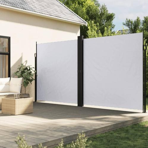 vidaXL Windscherm uittrekbaar 200x1000 cm wit, Tuin en Terras, Zonneschermen, Nieuw, Verzenden