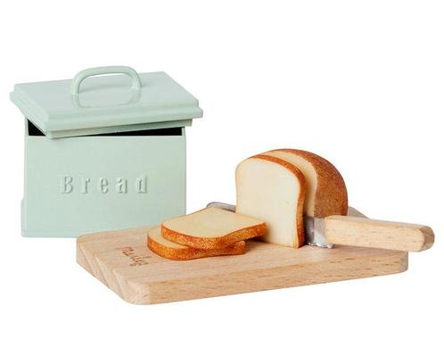 Maileg - Broodset - Broodbox, broodplank, brood en broodmes, Kinderen en Baby's, Speelgoed | Overig