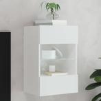 vidaXL Tv-meubel met LED-verlichting 40x30x60,5 cm wit, Huis en Inrichting, Kasten | Televisiemeubels, Verzenden, Nieuw, Overige houtsoorten