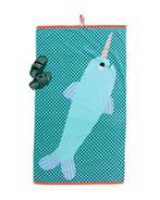 HEMA Kinder strandlaken 80x140cm velours zwaardvis van sale, Huis en Inrichting, Badkamer | Badtextiel en Accessoires, Verzenden