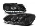 LED DRL koplampen Black geschikt voor VW Golf 6, Auto-onderdelen, Verlichting, Nieuw, Volkswagen, Verzenden