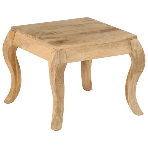 vidaXL Bijzettafel 45x45x40 cm massief mangohout, Huis en Inrichting, Tafels | Bijzettafels, Nieuw, Verzenden