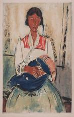 Amedeo Modigliani (1884-1920) - LItalienne, Antiek en Kunst