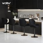 WOLTU Fluwelen Barkrukken - Barstoel - Set van 2 - Verstelba, Verzenden, Nieuw