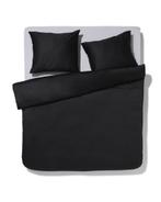 HEMA Dekbedovertrek 200x200/220cm satijn zwart, Verzenden, Nieuw, Zwart