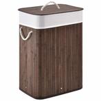Bamboe Wasmand Curly - 72 L - Bruin - Uitneembare Waszak, Huis en Inrichting, Badkamer | Badtextiel en Accessoires, Verzenden