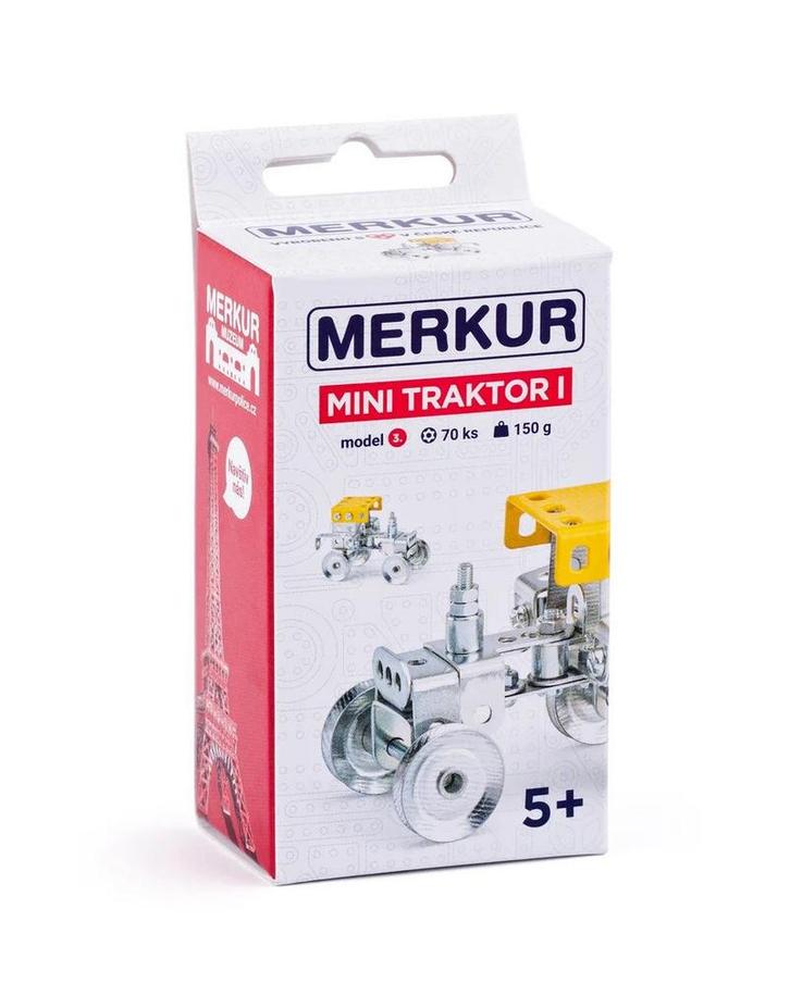 Merkur - Mini 53 - tractor- metalen constructieset - 70 o..., Kinderen en Baby's, Speelgoed | Bouwstenen, Nieuw, Verzenden