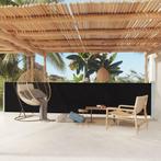 vidaXL Tuinscherm uittrekbaar 117x600 cm zwart, Tuin en Terras, Verzenden, Nieuw