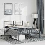 Metalen Bedframe 150x200 Zwart | Tweedekansje | OP=OP, Huis en Inrichting, Slaapkamer | Bedden, Zwart, Ophalen of Verzenden, 200 cm