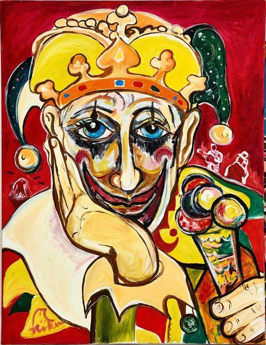 Sven-Arne Hökenström (1947-2025) - Genius Fool, Antiek en Kunst, Kunst | Schilderijen | Modern