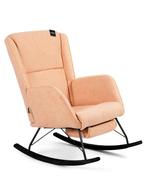 Aemely Schommelstoel Relax - Beige Apricot Teddy, Zwarte Pot, Kinderen en Baby's, Kinderkamer | Tafels en Stoelen, Ophalen of Verzenden