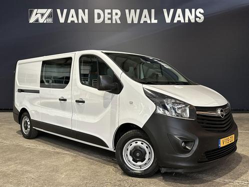 Opel Vivaro 1.6 CDTI 126pk L2H1 Dubbele Cabine Euro6 *Rijkla, Auto's, Bestelauto's, Dealer onderhouden, Lease, Zwart, Handgeschakeld