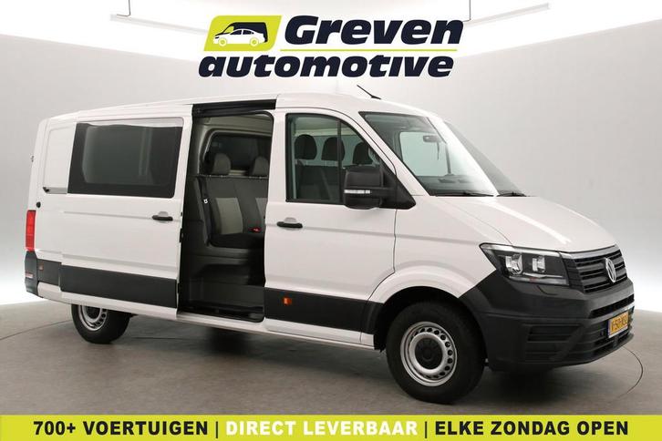 Volkswagen Crafter 2.0 TDI 177PK L3H2 DC 6 Zits 3000kg, Auto's, Bestelauto's, Te koop, Handgeschakeld, Diesel, Wit, Volkswagen