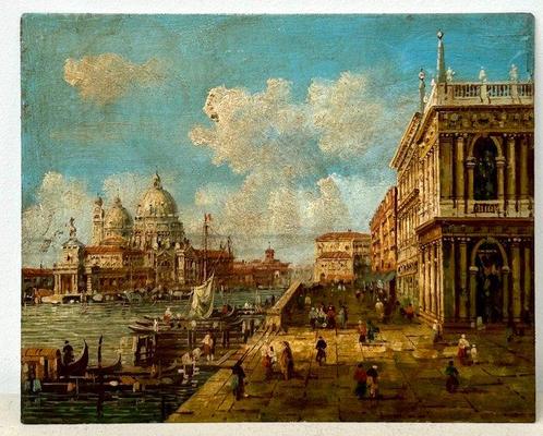 Giuseppe Ponga (1856-1925), Kring van - Venezia, Canal, Antiek en Kunst, Kunst | Schilderijen | Klassiek