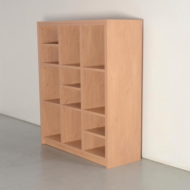 Officenow vakkenkast, eiken, 160 x 140 cm, Huis en Inrichting, Kasten | Roldeurkasten en Archiefkasten, Ophalen of Verzenden