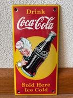 DRINK COCA COLA SOLD HERE ICE COLD - COCA COLA - Reclamebord