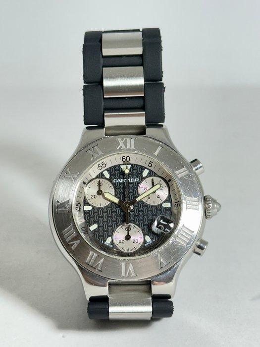 Cartier - 21 Chronoscaph - 2424 - Unisex - 1990-1999, Sieraden, Tassen en Uiterlijk, Horloges | Heren