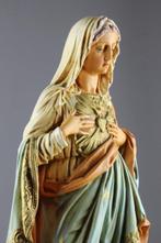 Beeldje - Maria met Onbevlekt Hart - Gips, Antiek en Kunst