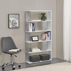 Boekenkast schap Aneby 159x80x23,5 cm wit en betonkleurig, Huis en Inrichting, Kasten | Boekenkasten, Verzenden, Nieuw