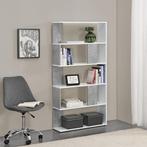 Boekenkast schap Aneby 159x80x23,5 cm wit en betonkleurig, Huis en Inrichting, Kasten | Boekenkasten, Nieuw, Verzenden