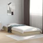 vidaXL Bedframe zonder matras hout sonoma eikenkleurig, 90 cm, Eenpersoons, Bruin, Verzenden