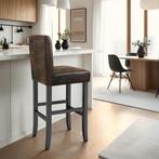 Barkruk van kunstleer - oud bruin, Set van 4, Verzenden, Nieuw