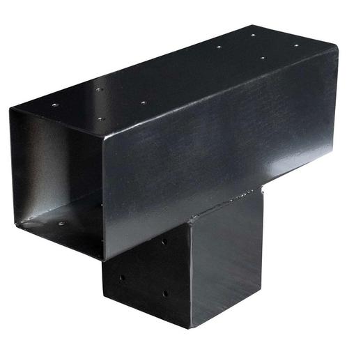 Paalverbinder vierkant verlengstuk T-model 120x120mm zwart, Kinderen en Baby's, Speelgoed | Buiten | Speeltoestellen, Nieuw, Ophalen of Verzenden