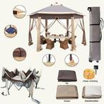 Easy Popup - Partytent - Creme 330 x 330 - Insectvrij Key..., Tuin en Terras, Overige Tuin en Terras, Verzenden, Nieuw