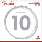 Fender 250R Super 250s nikkel roundwound 3-pack .010, Verzenden, Nieuw