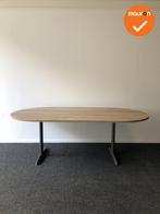 Ahrend vergadertafel - Ovaal - 200x120cm - Bladkleur naar ke, Vergader- of Presentatieruimte, Ophalen of Verzenden, Gebruikt, Tafel