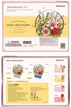 Robotime Houten Bloemenmand Bloemen Bouwpakket Knutselen..., Verzenden, Nieuw