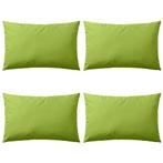 vidaXL Buitenkussens 60x40 cm appeltjesgroen 4 st, Huis en Inrichting, Woonaccessoires | Kussens, Verzenden, Nieuw, Groen