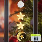 Kerstverlichting Raam Halve Maan met Ster - 74cm - Inclusief, Diversen, Kerst, Verzenden, Nieuw
