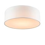 Plafondlamp wit 30 cm incl. LED - Drum LED, Verzenden, Nieuw, Stof, Modern