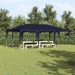 vidaXL Partytent Blauw 6x4 m PE, Tuin en Terras, Verzenden, Nieuw, Partytent