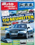 2003 AUTO MOTOR UND SPORT 25 DUITS, Boeken, Nieuw, Author
