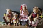 Reeves/Steiff: Goldilock met de drie beren set (Gibson pop), Antiek en Kunst, Antiek | Speelgoed