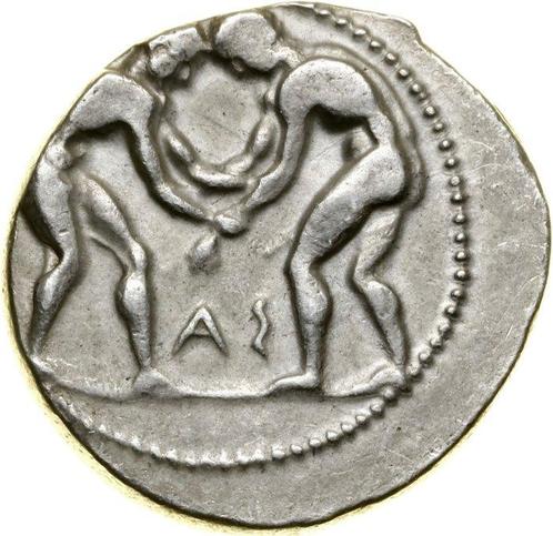 Pamphylia, Aspendos Stater 380 BC - 325 BC, Postzegels en Munten, Munten | Europa | Niet-Euromunten