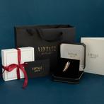 Gouden vintage broche met chrysopraas 14 krt, Ophalen of Verzenden, Nieuw