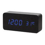 Houten Digitale LED Klok - Wekker Alarm  Snooze Temperatuur, Verzenden, Nieuw