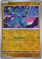 Riolu 050/131 reverse holo Prismatic Evolutions, Ophalen of Verzenden, Nieuw, Losse kaart, Foil