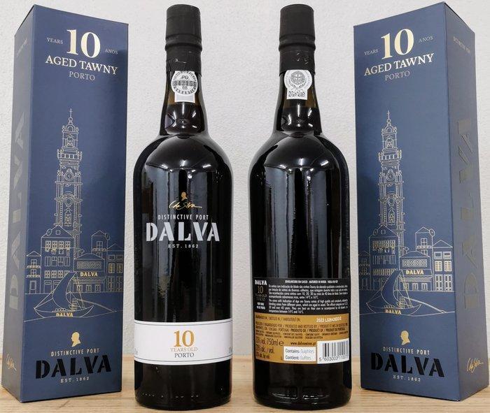 C. da Silva - Dalva - 10 years old Tawny - Porto - 6 Flessen, Verzamelen, Wijnen