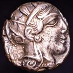 Attica, Athene Tetradrachm Circa 420s-404 B.C. Athena /
